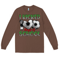 Chestnut i kicked 100 days of school Long Sleeve Tee - Artiststas