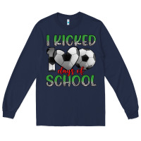 Navy i kicked 100 days of school Long Sleeve Tee - Artiststas