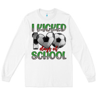 White i kicked 100 days of school Long Sleeve Tee - Artiststas