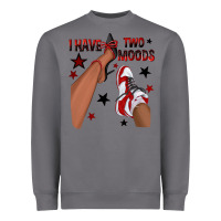 Storm I Have Two Moods Black and Red Sneakers Afro Girl Heavyweight Sweatshirt - texasbilliewilder
