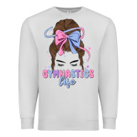 Dove Grey gymnastics life Premium Sweatshirt - MaliasSmallBusiness