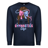 Navy gymnastics life Premium Sweatshirt - MaliasSmallBusiness