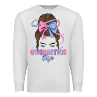 Oatmeal Heather gymnastics life Premium Sweatshirt - MaliasSmallBusiness