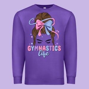 Gymnastics Life Premium Sweatshirt Designed By Maliassmallbusiness
