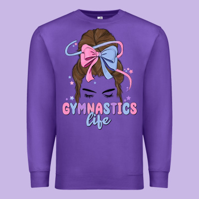 Gymnastics Life Premium Sweatshirt Designed By Maliassmallbusiness