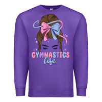 Purple gymnastics life Premium Sweatshirt - MaliasSmallBusiness