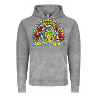 Cloud Rock hello back to school rainbow Vintage Hoodie - texasbilliewilder