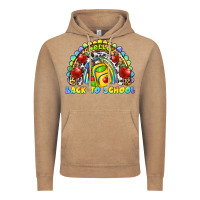 Vintage Coffee hello back to school rainbow Vintage Hoodie - texasbilliewilder