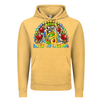 Vintage Mustard hello back to school rainbow Vintage Hoodie - texasbilliewilder