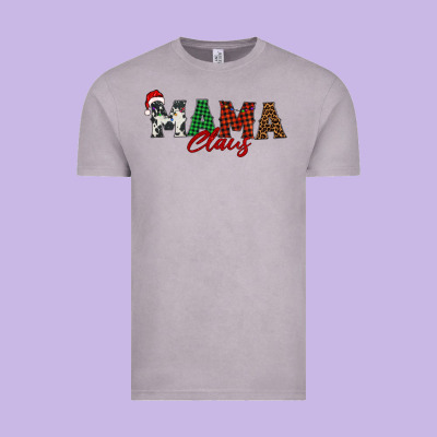 Mama Claus Vintage Tee Designed By Barkaloodesign