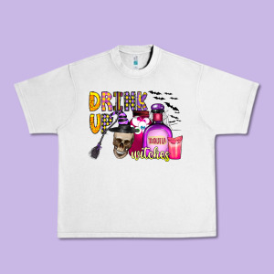 Drink Up Witches Urban Heavy Tee Designed By Cowhidedigitalart