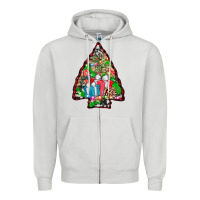 Dove Grey arrowhead christmas gifts Zipper Hoodie - AdoDesignShop