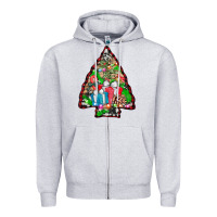 Heather Grey arrowhead christmas gifts Zipper Hoodie - AdoDesignShop