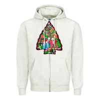 Oatmeal Heather arrowhead christmas gifts Zipper Hoodie - AdoDesignShop