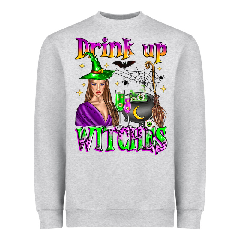 Drink Up Witches Heavyweight Sweatshirt by Zillion Design Studio | Teevron