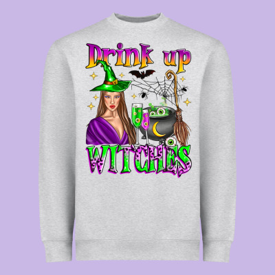 Drink Up Witches Heavyweight Sweatshirt Designed By Zillion Design Studio