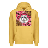 Antique Gold ragdoll cat Premium Hoodie - LillyAllenDesigns