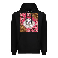 Black ragdoll cat Premium Hoodie - LillyAllenDesigns