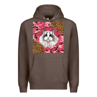 Coffee ragdoll cat Premium Hoodie - LillyAllenDesigns