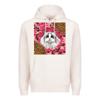 Pale Pink ragdoll cat Premium Hoodie - LillyAllenDesigns