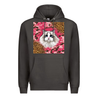Smoke ragdoll cat Premium Hoodie - LillyAllenDesigns