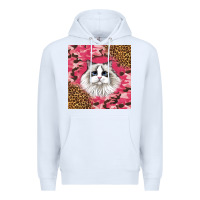 White ragdoll cat Premium Hoodie - LillyAllenDesigns