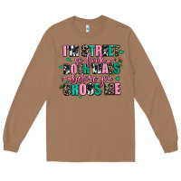 Toasted Coconut floral i am street so look both ways before you cr Long Sleeve Tee - AdoDesignShop