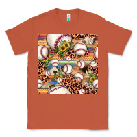 Copper baseball leopard cowhide sunflower seamless pattern Classic Tee - JahusDesignShop