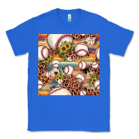 True Royal baseball leopard cowhide sunflower seamless pattern Classic Tee - JahusDesignShop
