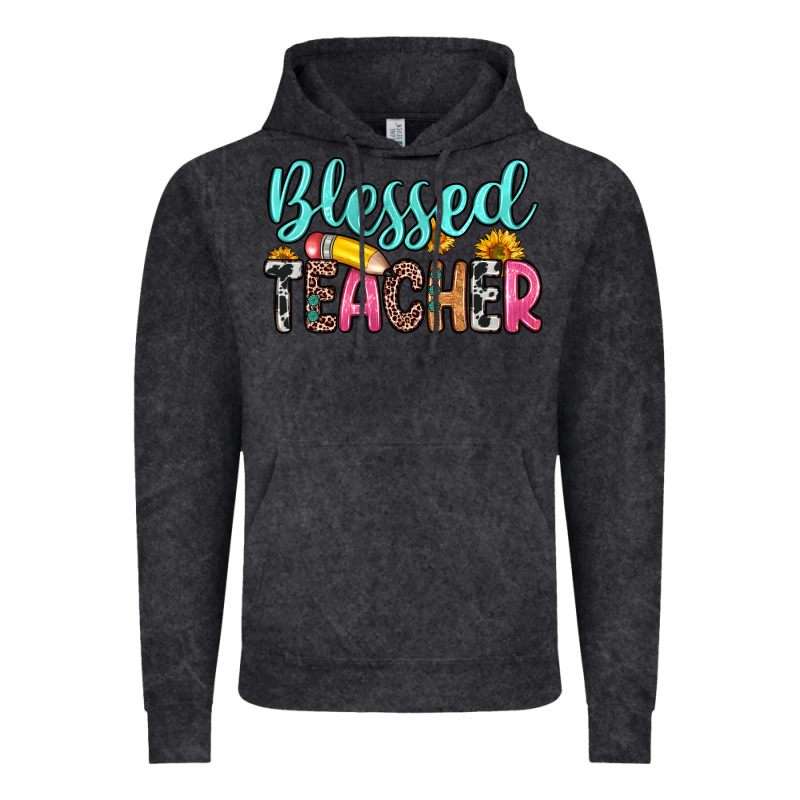 Blessed Teacher Vintage Hoodie by Zillion Design Studio | Teevron