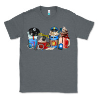 Charcoal Heather police coffee cup Classic Tee - AdoDesignShop