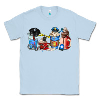 Dusty Blue police coffee cup Classic Tee - AdoDesignShop