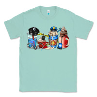 Seafoam police coffee cup Classic Tee - AdoDesignShop