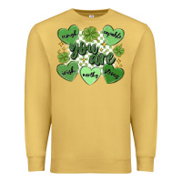 Antique Gold st. patrick's day positive affirmations Premium Sweatshirt - MaliasSmallBusiness