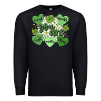 Black st. patrick's day positive affirmations Premium Sweatshirt - MaliasSmallBusiness