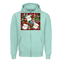 Seafoam santa christmas Zipper Hoodie - AdoDesignShop