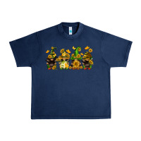Navy sunflower gnomies Urban Heavy Tee - FaDigitalArtStudio