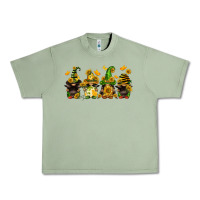 Oil Green sunflower gnomies Urban Heavy Tee - FaDigitalArtStudio