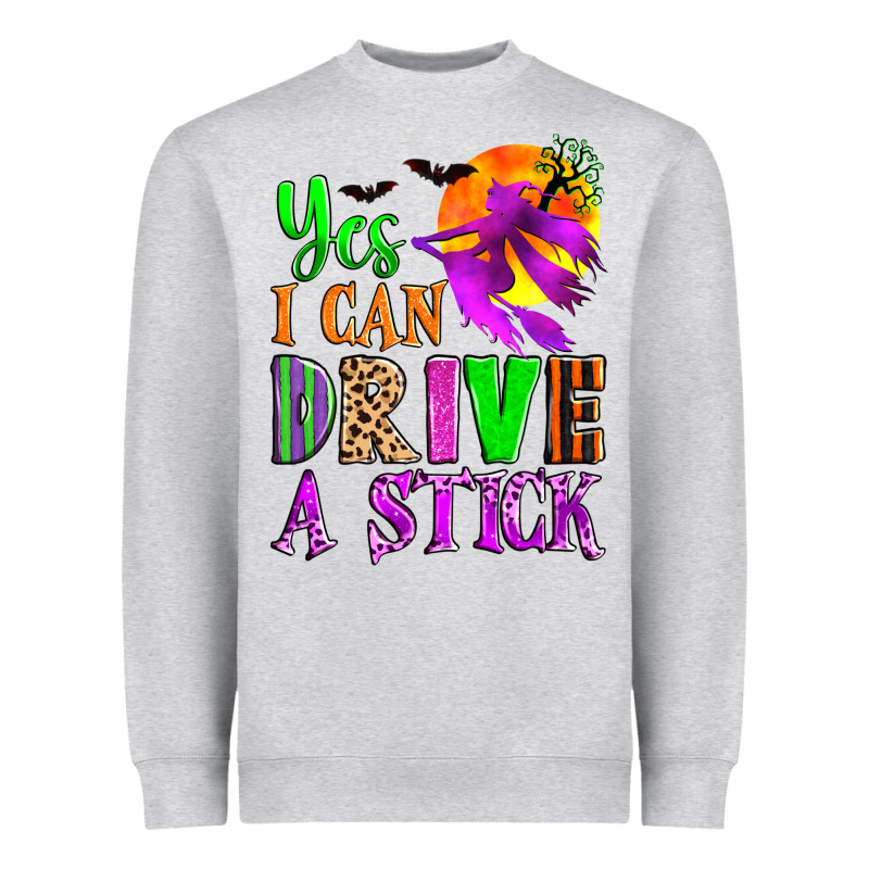 Yes I Can Drive A Stick Heavyweight Sweatshirt by Zillion Design Studio | Teevron