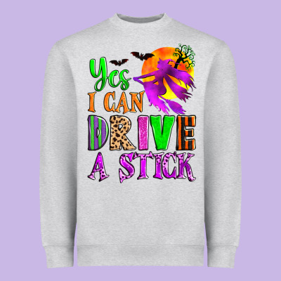 Yes I Can Drive A Stick Heavyweight Sweatshirt Designed By Zillion Design Studio