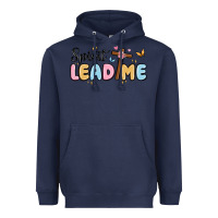 Navy spirit lead me Heavyweight Hoodie - MaliasSmallBusiness