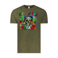 Vintage Olive day of the dead Vintage Tee - CTS Tumbler Store
