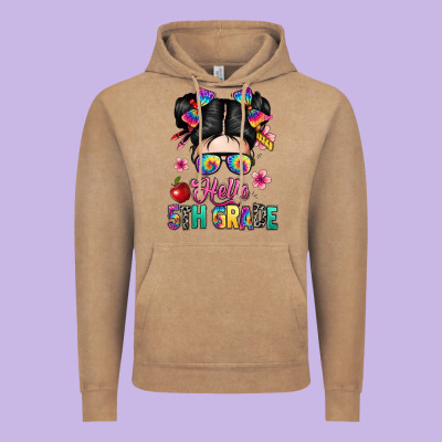 Hello Fifth Grade Vintage Hoodie Designed By Texasbilliewilder