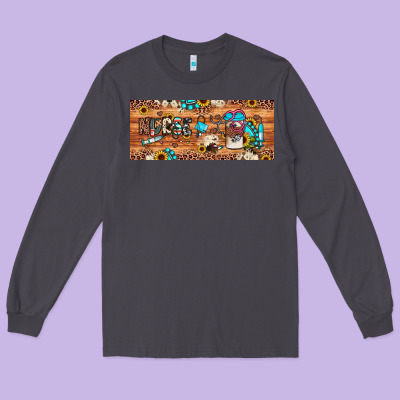 Nurse Long Sleeve Tee Designed By Jahusdesignshop