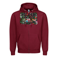 Burgundy just a girl who loves christmas Zipper Hoodie - AdoDesignShop