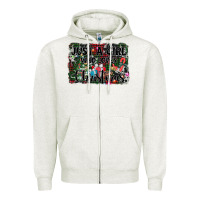 Oatmeal Heather just a girl who loves christmas Zipper Hoodie - AdoDesignShop