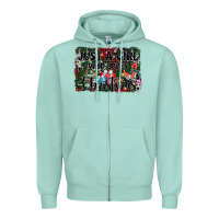 Seafoam just a girl who loves christmas Zipper Hoodie - AdoDesignShop