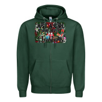 Sports Green just a girl who loves christmas Zipper Hoodie - AdoDesignShop