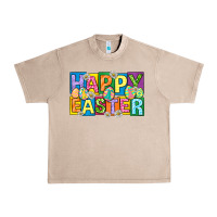 French Oak happy easter with eggs Urban Heavy Tee - Neo Western