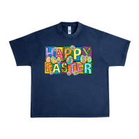 Navy happy easter with eggs Urban Heavy Tee - Neo Western